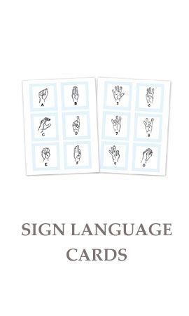 Sign Language Cards