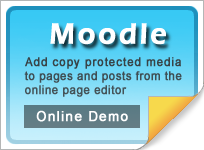 Copy protect Moodle web pages and media