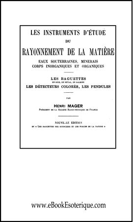 MAGER -Instruments Etude Rayonnement Matiere
